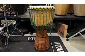 TERRE PERCUSSION - OCCASION DJEMBE 14"  TOUW GESPANNEN | 60CM HOOG